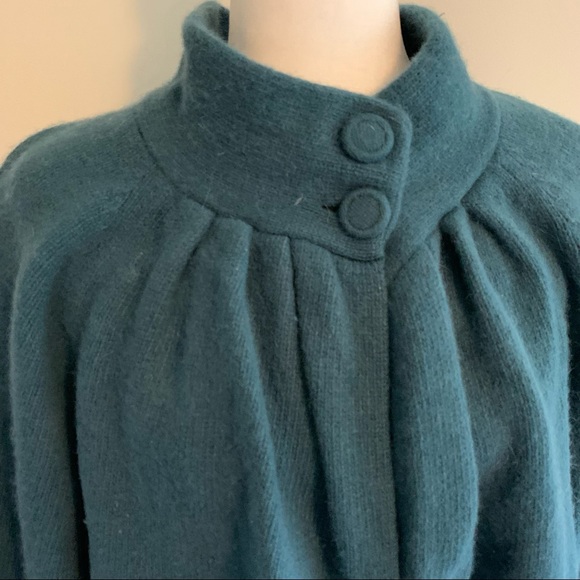 Sarah Spencer Woman Lambswool Angora Cape Poncho Cardigan - Picture 8 of 11